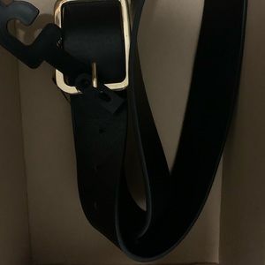 Ceinture à boucles noire ancre